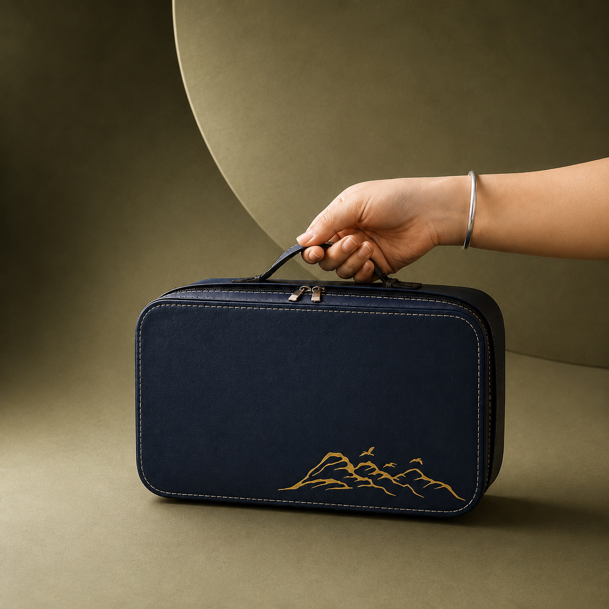 Portable Ceramic Tea Set with Travel Case