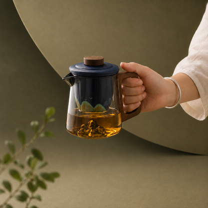 Portable Ceramic Tea Set with Travel Case