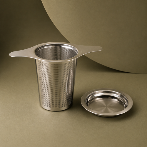 Double Ear - Stainless Steel Tea Infuser with Cover