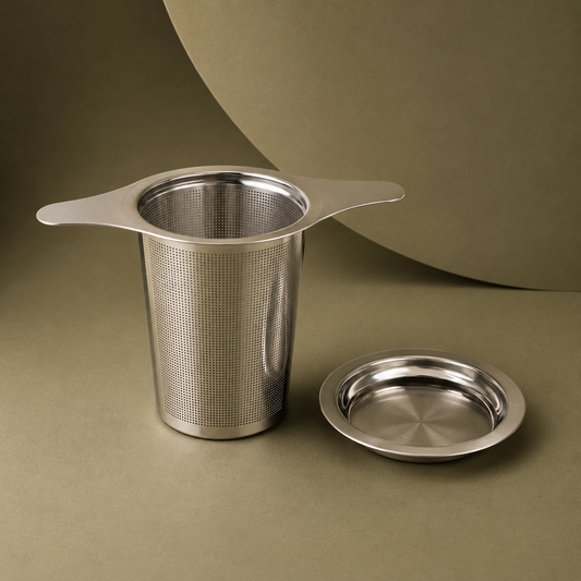 Double Ear - Stainless Steel Tea Infuser with Cover