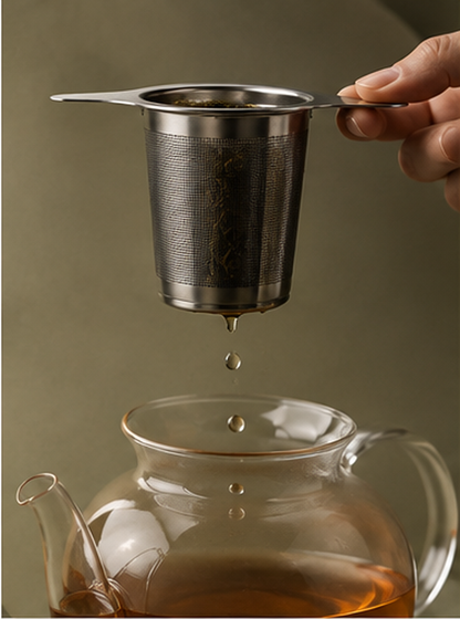Double Ear - Stainless Steel Tea Infuser with Cover